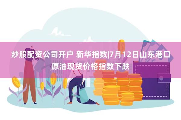 炒股配资公司开户 新华指数|7月12日山东港口原油现货价格指数下跌